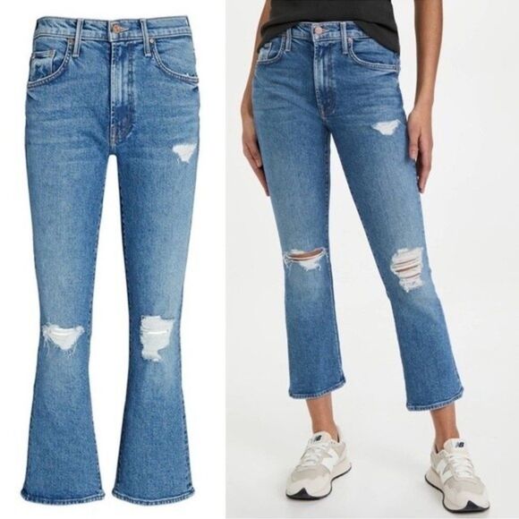 Mother Denim Insider Ankle Flare Bootcut Jeans in Bloom and Doom Size 29 - Picture 2 of 8